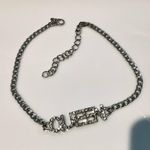 Crystal QUEEN link bracelet Silver Photo 1
