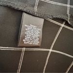 Liz Claiborne Modern Black Checkered Belted Style Sleeveless Blouse Sz M NWT Photo 4