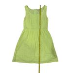 American Eagle  Women's Size 10 Green Eyelet Lace Fit-and-Flare Dress Photo 4