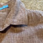 J McLaughlin Linen Button Down Shirt Cafe Latte Size XS Tan Photo 3