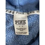 PINK - Victoria's Secret VS PINK Blue/Black/Sequins Hoodie Sweatshirt Size S Long Sleeve Logo Graphic‎ Photo 3