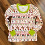 Hanna Andersson Grinch Pajama Top 100% Organic Cotton Green Size M Photo 0