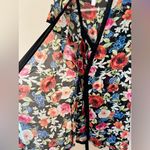 Oscar de la Renta  Pink Label Floral Wrap Robe & Slip Dress Set Size S Photo 7