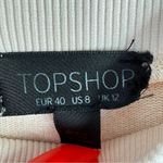 Topshop Oversized Slouchy Mock Neck Sweatshirt Nude Pink Size 8 Photo 8
