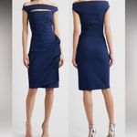 Chiara Boni NEW La Petite Robe Melania Jersey Blue Notte Dress sz IT 40 US 4 Photo 0