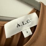 ALC Frank A.L.C. Leah ll Pleated Maxi Dress Toffee Size S Photo 3