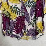 Jane and Delancey  Tropical Leaf Print Loungewear Top and Pant Set, Sz Large Photo 5