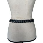 Vintage Black Fashion Belt with Unique Design and Smooth Finish Size M Photo 5