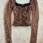 Missguided  Leopard Print Ruched Top Photo 0