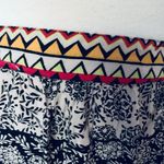 Angie Black Tan Floral Pull On Skirt Photo 5