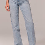 Abercrombie & Fitch The 90s Slim Straight Ultra High Rise Curve Love Size: 32/14 Photo 0