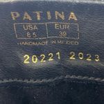 Portland Leather Patina Black Leather Block Heels Zip Up Knee High Boots Sz 8.5 Photo 4