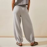 Free People  FP Beach Freya Knit Tapered Balloon Pants Size small light gray Photo 1