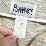 Periwinkle Jacket Women Size 14 Grandma Core Button Down Floral Short Sleeve Photo 1