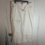 Missguided Plus White Zipper Tactical Cargo WideLeg BaggyLounge Pants Pockets 18 Photo 6