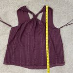 frame denim Frame Draped Textured Silk Halter Top‎ Cabernet XS Photo 8