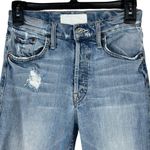 Mother Superior SZ 25 The Tomcat Jeans The Confession Distressed Rips Cropped Blue Photo 1