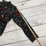 Ralph Lauren Lauren  Equestrian 100% Cotton Button Down Black Size Large Photo 4