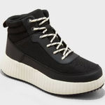 Universal Threads Universal Thread Women's Platform Hiker Boots Materials Water-Repellent Black 7 Photo 0