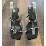 Chelsea and Violet Gypsy Rainbow Jeweled Squared Toed Sandal Size 10 Photo 0