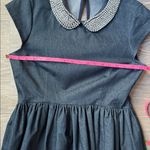Kate Spade  Kimberly Peter Pan Rhinestone Crystal Collar Denim Dress 12 Photo 10