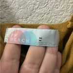 Free People  Beach Stylish Mustard Yellow Bodysuit M Photo 9