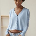 Urban Outfitters NWOT Out From Under BouncePlush Chloe button-up Lavender Photo 0