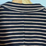 J.Crew Striped Cotton Sweatshirt Blazer Jacket Women's Medium Black Tan Preppy Photo 12