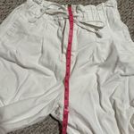 Free People  Margate High Rise Pleated Drawstring Paperbag Pants White Size Small Photo 9