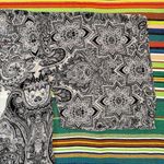 Forever 21 classic black and white paisley short sleeve kimono cover up top Photo 10