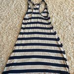Feel the Piece  Navy & Cream Stripe Racerback Dress Photo 5