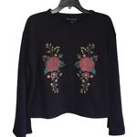 One Clothing NWOT Black Embroidered Pullover XS Photo 0