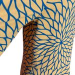 Lavand. Vintage 60s Style Drop Waist Mini Dress Geometric Floral Women's Large Tan Photo 2