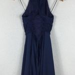 Two Sisters Germaine Blue Crochet Skater Lace Up Back Mini Dress Size 8 Photo 12