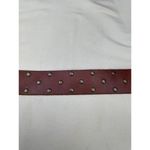 Vintage Womens Brown Leather Belt with Copper Studs Size S SKU 6509 Photo 4