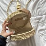 Mia & Tess The Paper Store Crossbody Bag Round Woven Bohemian Hippie Chic Tan Photo 13