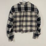 American Eagle Plaid Crop Flannel Photo 4