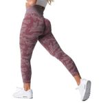 Gymshark Adapt Camo Seamless Leggings In Berry Red Size S Photo 3