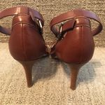 Ann Taylor Brown Heeled Sandal Photo 3