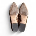 Cole Haan Vail Skimmer Womens Leopard Real Fur Leather Pointed Toe Flat size 7.5 Photo 4