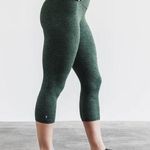 Nobull  Just The Horns Crop High Rise Legging in Green Hunter Heather Matter Photo 0