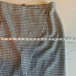 Nicole Miller EVIE HOUNDSTOOTH FAUX WRAP ASYMMETRICAL SKIRT Size 14‎ Black White Tweed Preppy Photo 11