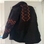 Driftwood  Sheeba Sherpa Jacket In Black Aztec Embroidery Size Medium NWT Photo 5
