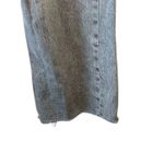 ZARA Washed Out Black - Gray Jeans Straight Leg Loose Fit Raw Hem High Rise Sz 0 Photo 6