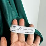 Mac Duggal Ieena for One Shoulder Jersey Gown in Emerald Green Photo 8