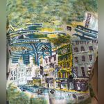 Take Two Clothing Co. Vintage City Scene Top Sequined Women’s Size 1X Blue Photo 5