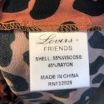 Lovers + Friends  Black and Brown Tina Mini Dress in Cheetah Sz M Photo 3