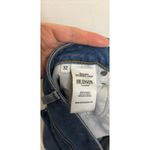 Hudson Jeans  Womens 32 Blue Bacara Straight Leg Crop Cuffed Distressed Knee Photo 3