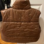 Amazon Brown Cropped Vest Puffer Photo 1
