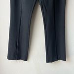 Meimeij Flared Split Hem Black Pull On Seamed Trouser‎ Pants Size 46 Size L Photo 4